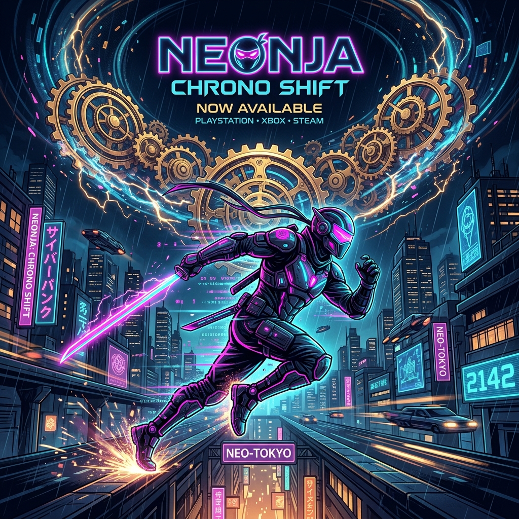 NEONJA: CHRONO SHIFT Game Promo Banner